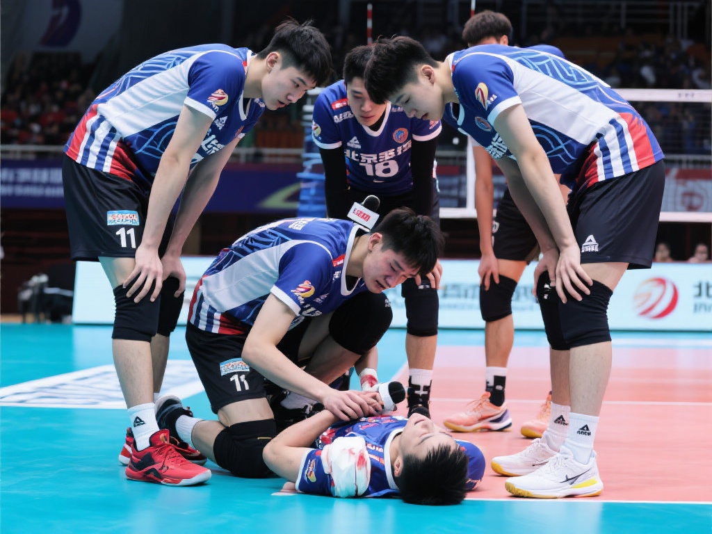 在赛场上，北京北汽的球员们展现了令人动容